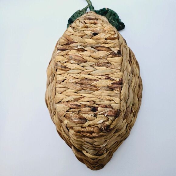 Natural Woven Basket with Leaf Accent - Picture 7 of 12